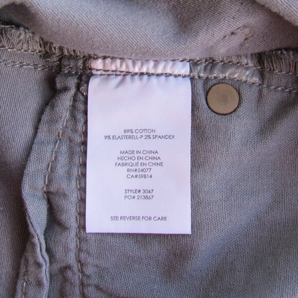 CAbi Women's Curvy Skinny Fit Jeans Mid Rise Stretch Tie Dye Grid Blue/Gray Sz 2 - Picture 7 of 12